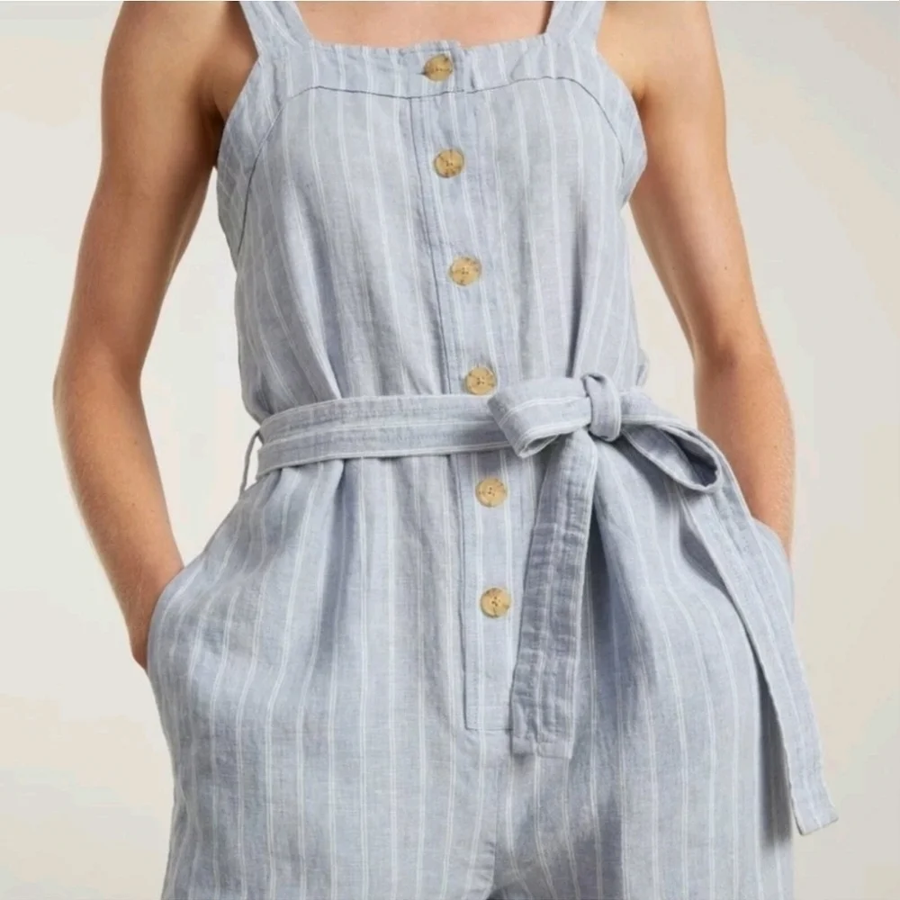 Everlane | Linen Picnic Jumpsuit Size 00